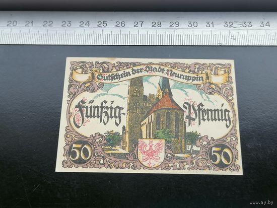 Германия-нотгельд 50 ПФЕННИГОВ 1921 Neuruppin (Бранденбург)