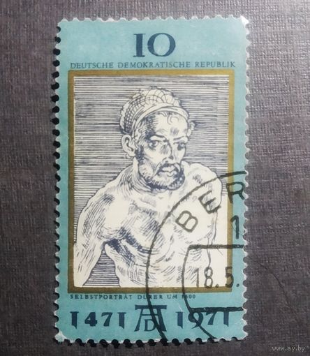 Марка Германия 1971 год 500 лет со дня рождения Дюрера