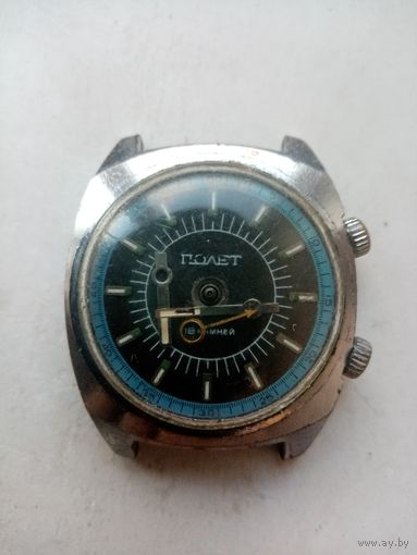 ЧАСЫ ПОЛЕТ 18-КАМНЕЙ БУДИЛЬНИК СССР (807092)