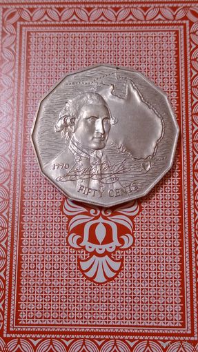 Австралия 50 центов 1970 Джеймс Кук