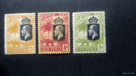 Великобритания\100в\ Гамбия. король 1922-1927. Слон