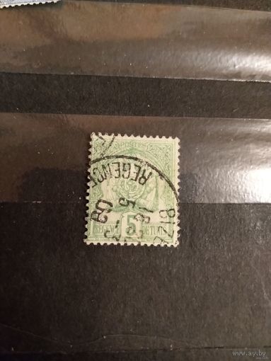 1893 французская колония Тунис герб (2-10)
