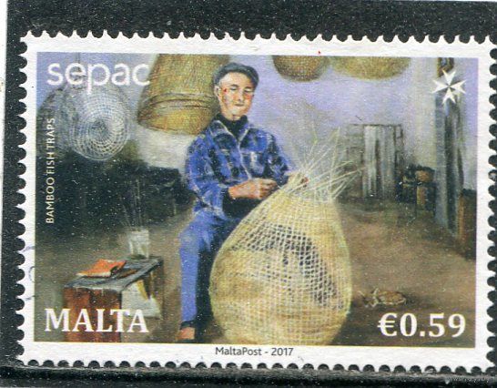 Мальта. Профессии. Плетение рыболовных сетей