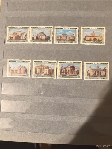Лот чистых марок СССР 1955 год(ВСХВ)