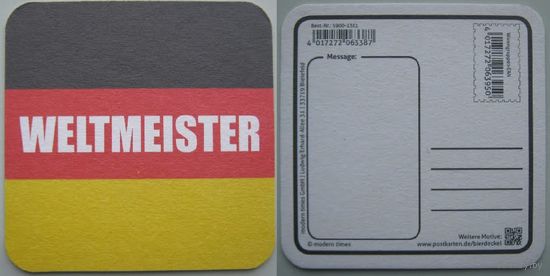 Подставка  под пиво  /Германия/.