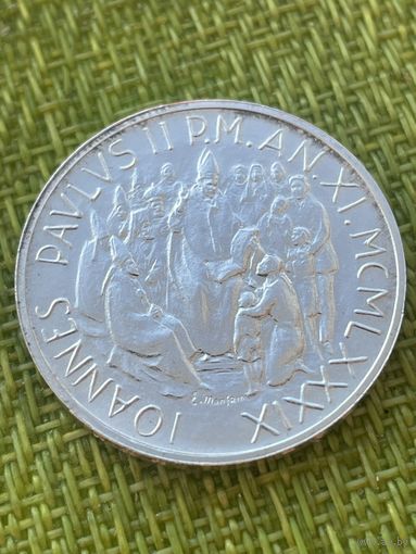 Ватикан 1000 лир 1989 г ( из набора  )