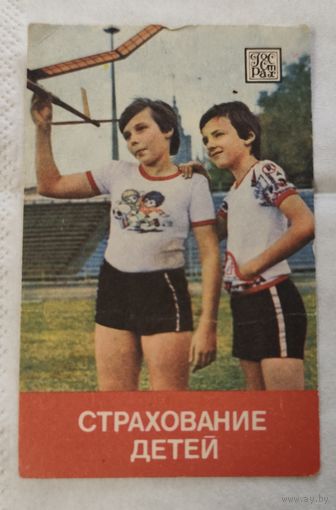 Календарь Страхование детей 1985