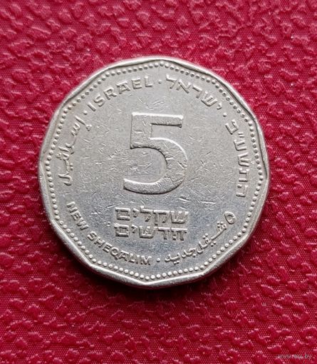 5 новых шекелей Израиля