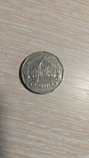 5 бат  Тайланд 1988-2008
