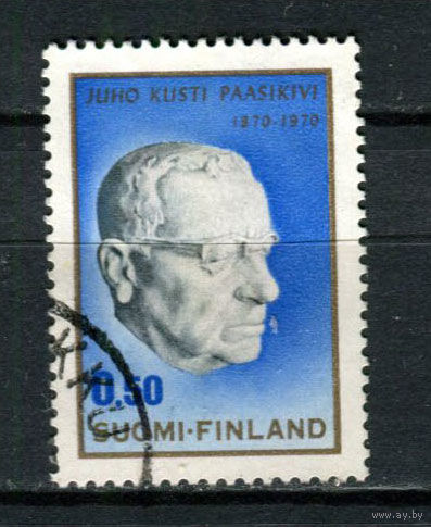 Финляндия - 1970 - Президент Юхо Кусти Паасикиви - [Mi. 684] - полная серия - 1 марка. Гашеная.  (Лот 196AO)