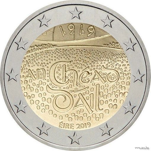 2 евро 2019 Ирландия Дойл Эрен UNC из ролла
