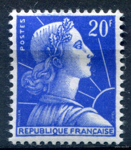 Франция - 1957г. - Марианна. Стандартный выпуск - 1 марка - полная серия, MH [Mi 1143]. #2-Fr-47-A-2