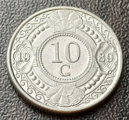 Нидерландские Антильские острова 10 центов, 1989   ( 1-8-1 )