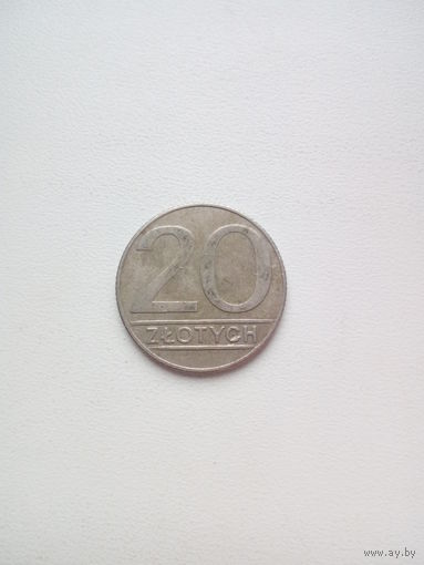 20 злотых 1990г. Польша