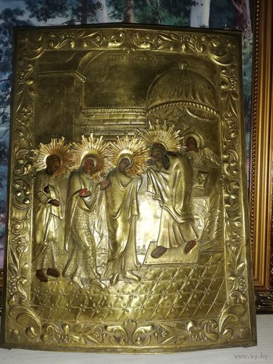 Старинная икона. Редкий сюжет