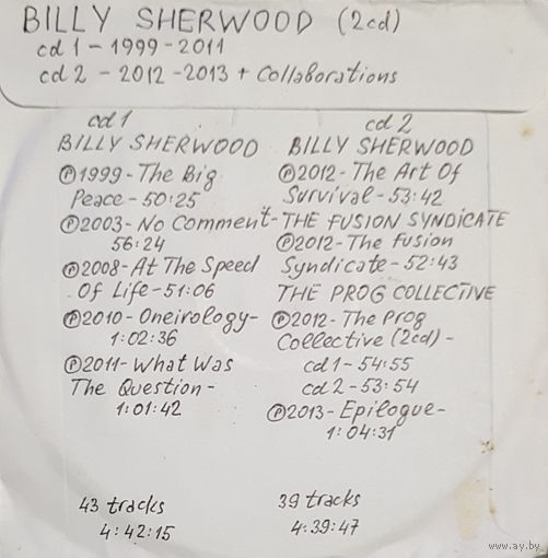 CD MP3 дискография Billy SHERWOOD 2 CD