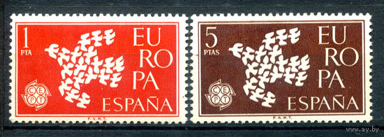 Испания (Королевство) - 1961г. - Европа - 2 марки - полная серия, MH [Mi 1266-1267]. #1-Sp-5-A-2