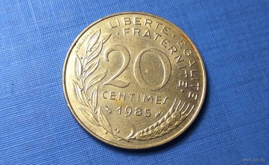 20 сантимов 1985. Франция.