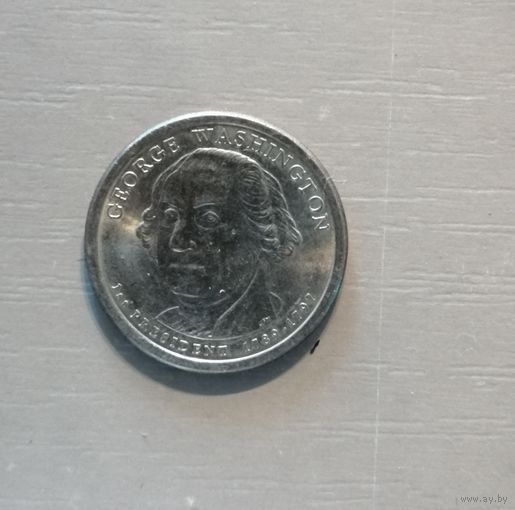 ССША 1 доллар, 2007 Президент США - Джордж Вашингтон (1789-1797) Отметка МД: "P" - Филадельфия, KM# 401