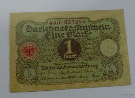1 марка 1920г. Германия.