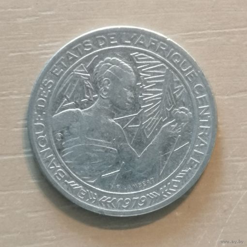 Центральная Африка (BEAC) 500 франков, 1979 г., отметка на аверсе "B" - Центральноафриканская Республика, KM# 12