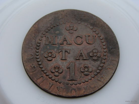 Ангола "Португальская" 1 макута 1814 год. KM#46  " Жуан VI " Редкая!!!