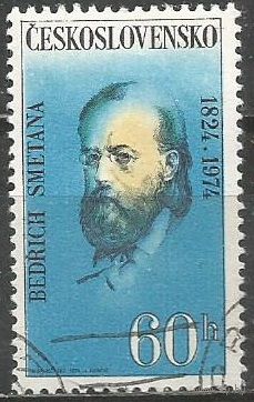 Чехословакия. Б.Сметана. Композитор. 1973г. Mi#2180.
