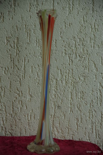 Ваза цветное стекло 40 см ( целая )