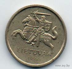 ЛИТОВСКАЯ РЕСПУБЛИКА 10 ЦЕНТОВ 1998. ПАГОНЯ.