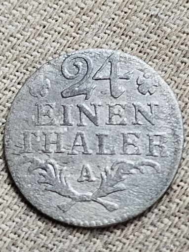 Распродажа - 1/24 талера 1782г, "А",Королевство Пруссия,Фридрих 2