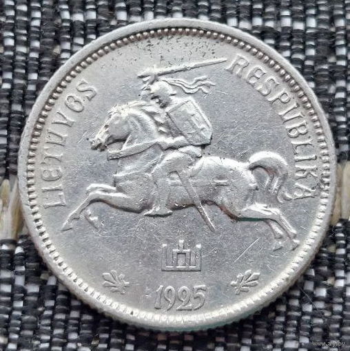 Литва 2 лита 1925 года. Пагоня. Серебро! Сторгуй за свою цену, предложи обмен! Y80