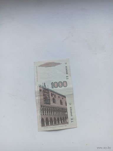 Италия 1000 лир 1982 год
