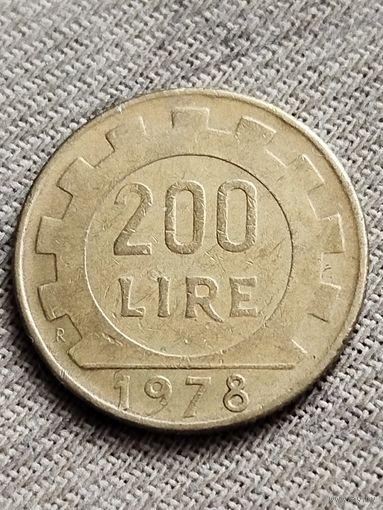 Распродажа - 200 лир 1978г.,Республика Италия