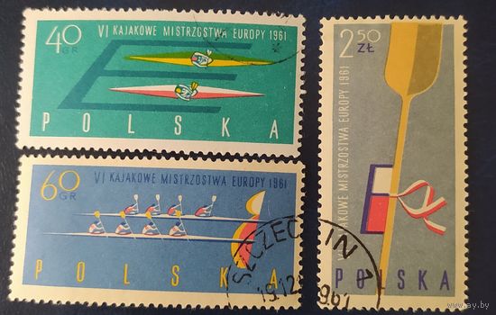 Польша 1961 Гребля (наклейки)