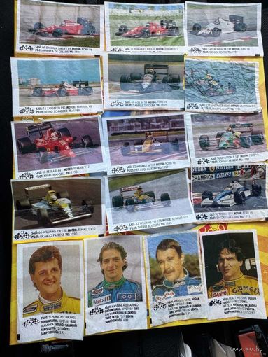 70  вкладышей  Формула 1  Formula 1