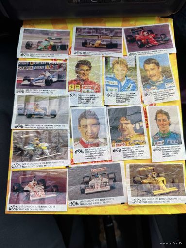 69 вкладышей Формула 1 Formula 1