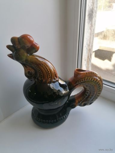 Стаиуэтка Штоф Петух Васильковская керамика, торги с Рубля