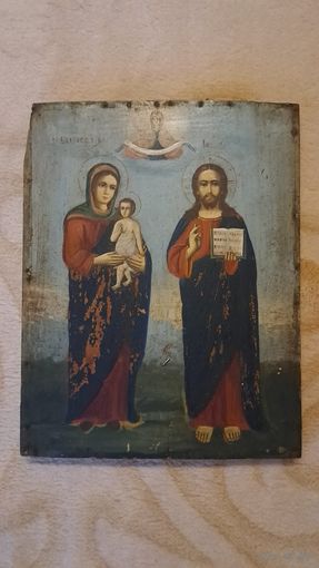 Икона Богородица Благословление и Спаситель