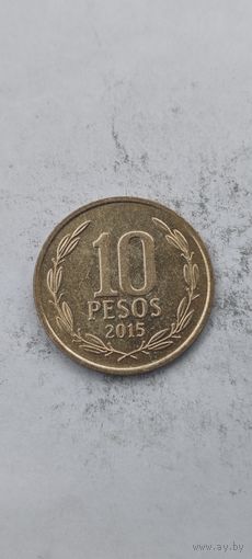 Чили 10 песос 2015