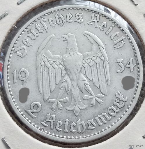 2 рейхсмарки Кирха F