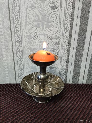 Винтажная небольшая конфетница – подсвечник на 1 свечу.