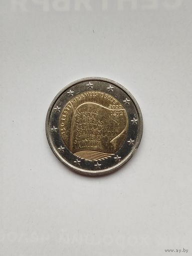 2 евро Эстонии. 150 лет эстонскому литературному обществу.