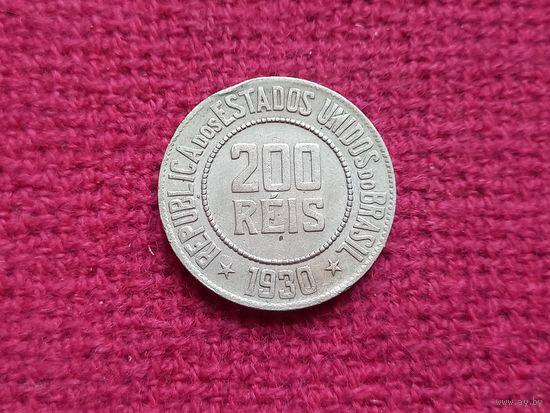 Бразилия 200 рейс реалов 1930 г.