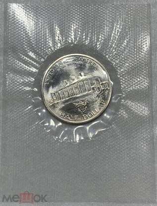 1/2 ДОЛЛАРА 50 ЦЕНТОВ 1982 ВАШИНГТОН! ЗАПАЙКА! ОРИГИНАЛЬНАЯ УПАКОВКА! UNC! РЕДКОСТЬ!