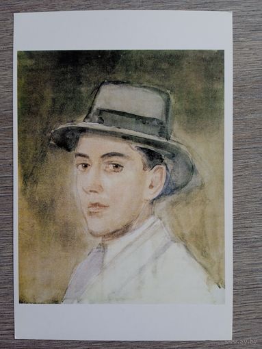 Лабас. Автопортрет в серой шляпе