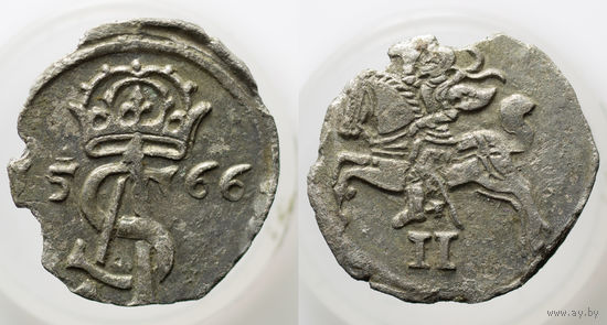 Двойной денарий 1566 (2)