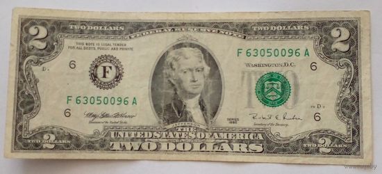 США 2 доллара 1995  F 63950096 A