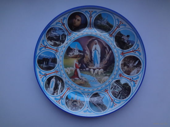 Тарелка настенная Лурд (Франция).