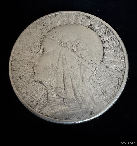 10 злотых 1932 г. Полония. Ядвига.  Польша.  Серебро  (2)