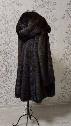 Шуба с капюшоном норковая "Weijiasi". Греция